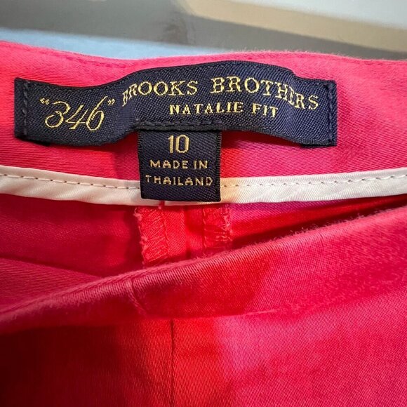 Brooks Brothers 346 Natalie Fit Pink Trouser Pants Size 10 - Picture 2 of 6